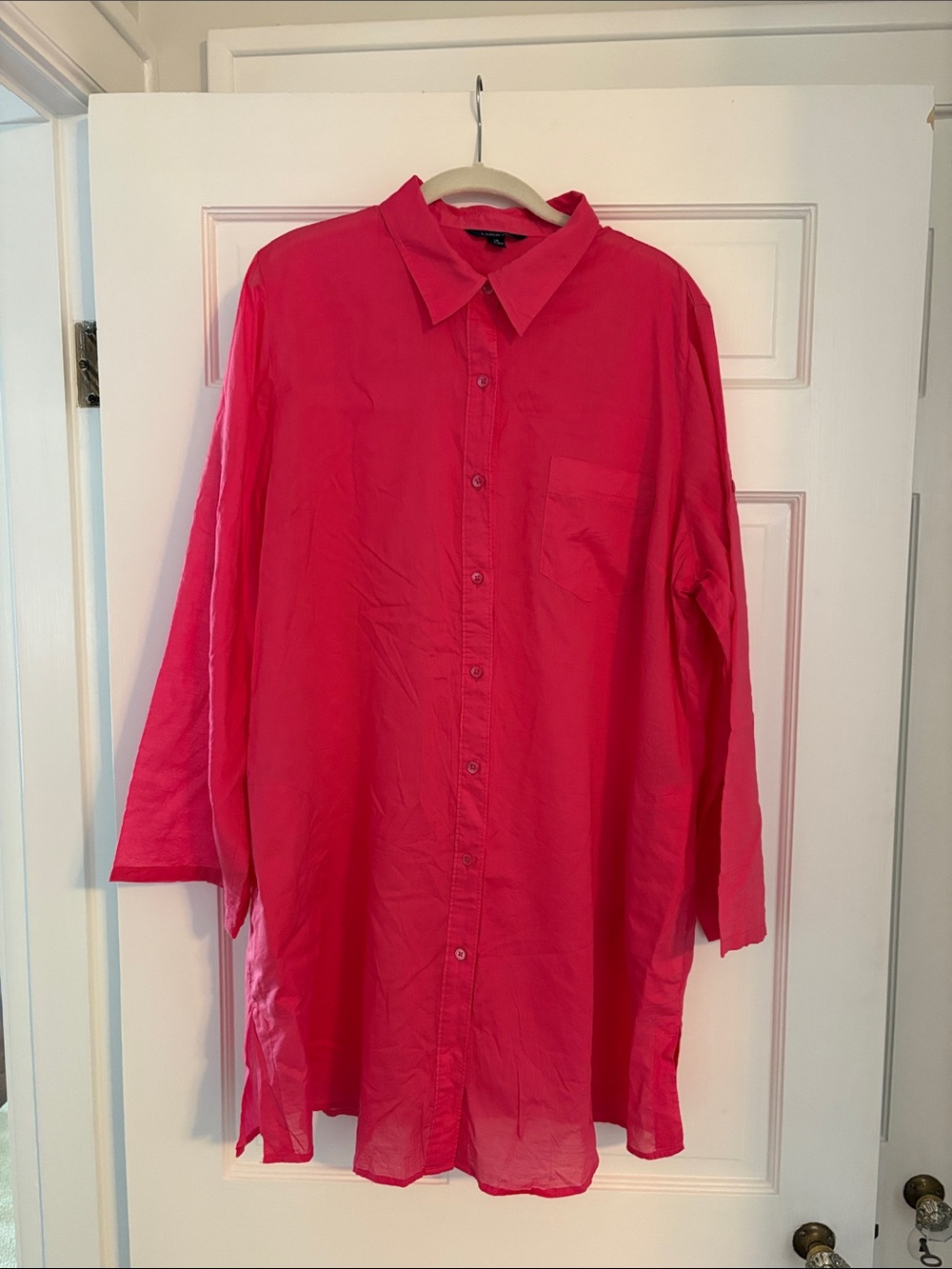 Lands' End Pink Bathing Suit Cover Up